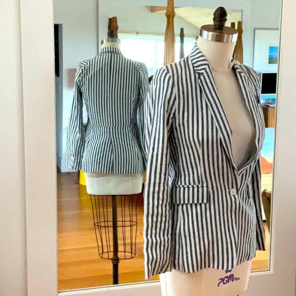 Marlowe Sirena Lenen Blazer Sz6